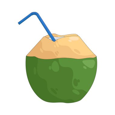 Hindistan cevizi suyu, tropikal ferahlatıcı ve ada atmosferini temsil eder..