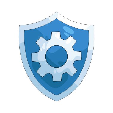 Bir simgeye sahip bir kalkan güvenlik kontrollerini, koruma özelleştirmelerini ve güvenlik yapılandırmalarını temsil eder.