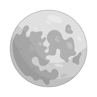 Dolunay, kusursuz yuvarlak şekildeki bütünlüğü ve bütünlüğü vurgular..