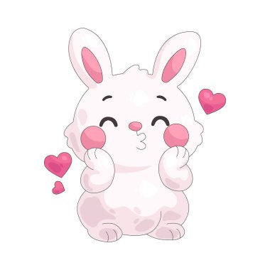 Yürekli bir tavşan, sevimli, masum ve oyuncu aşkı simgeler..