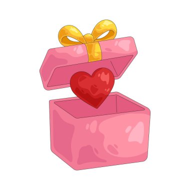 Hediye kutusu, aşkın şaşkınlığını, takdirini ve düşünceli ifadelerini temsil eder..