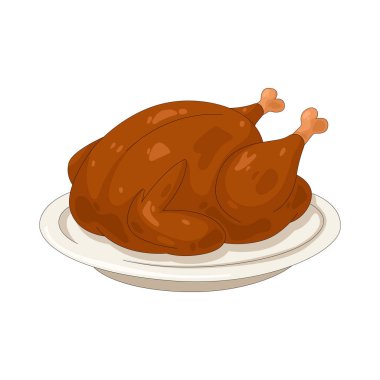 Kızarmış hindi Şükran Günü yemeğinin en önemli öğünüdür. Baharatla hazırlanmış ve aile ve dostlara sunulmuştur..