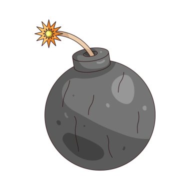 Fitili bir bomba, acil itfaiye müdahalesi gerektiren patlayıcı tehlikeleri simgeler..