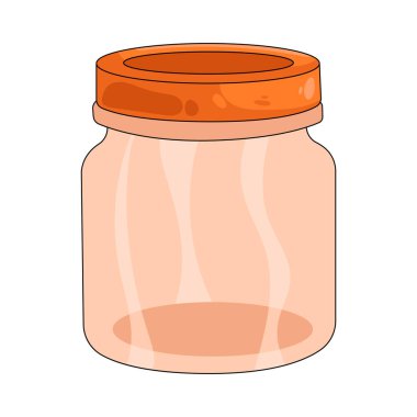 Plastik kavanoz, gıda, kozmetik veya ev eşyaları için şeffaf ve hafif depolamayı simgeler.