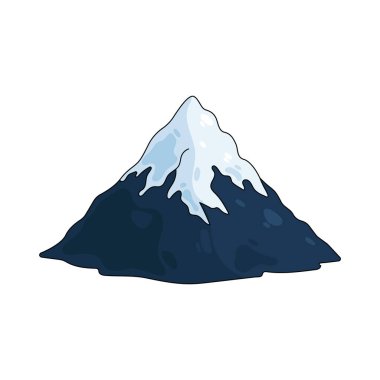 Beyaz karla kaplı karlı dağ zirveleri soğuk iklimleri, yüksek irtifaları ve nefes kesici dağlık güzellikleri yansıtır..