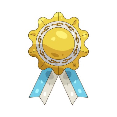 Mavi ve beyaz kurdeleli bir altın kurdele ödülü olağanüstü başarıları için onur ve takdiri temsil eder..