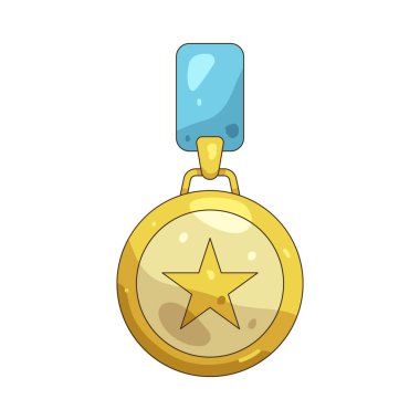 Yıldızlı bir altın madalya mükemmelliği ve başarının en üst seviyesini temsil eder..