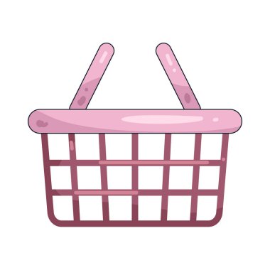 Pembe alışveriş sepeti, alışveriş ortamında çıkış yapmadan önce seçili ürünlerin toplanmasını temsil ediyor.