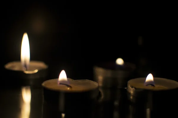 Candles in the dark — Stock Photo, Image