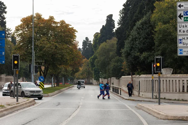 Günlük yaşam görüşü bir uskudar, istanbul caddesinden