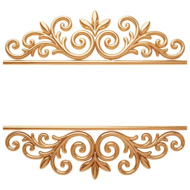 Zarif-altın-süslemeli-klasik-kaydırmalı-ve-süslü-vektör-sanat