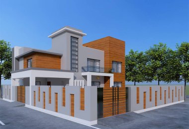 modern bina 3D görüntüleme