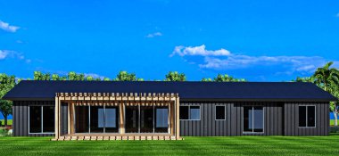 3D ev yapımı rahat ev tarzı garaj satışı ya da kira satışı ya da kira ya da güzel ev.