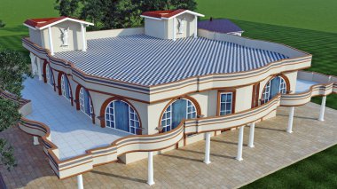 Modern bir evin 33 çizimi