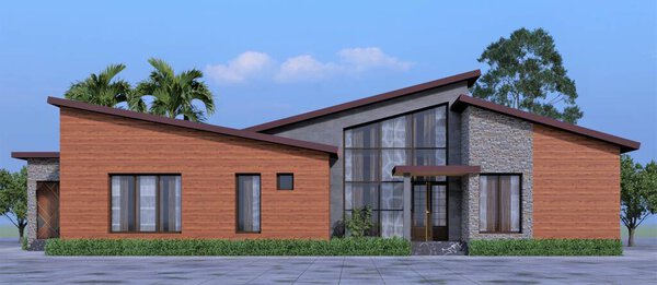 3 d рендер дома