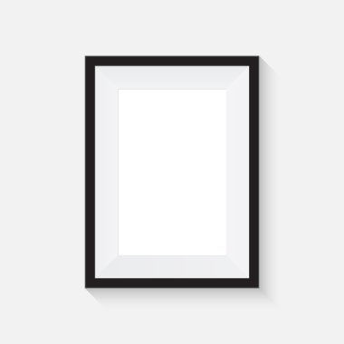 Gerçekçi resim çerçeve mockup. vektör sanat çerçeve mockup