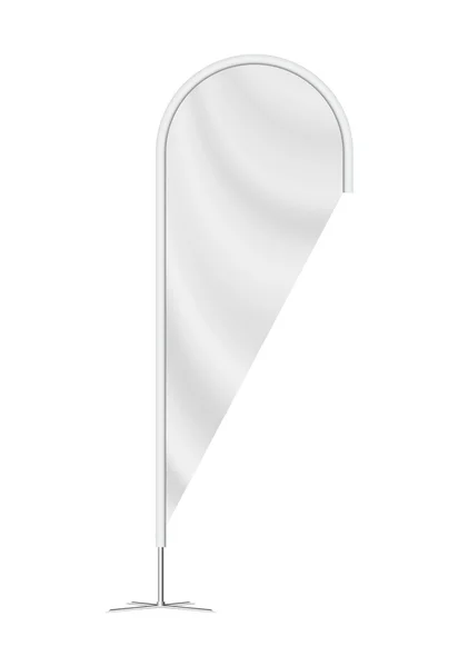 Vektör plaj bayrağı mockup