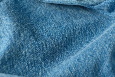 soft blue denim fabric with texture