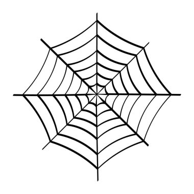 Örümcek ağı simgesi izole edildi. Örümcek ağı arka planı. Vektör illüstrasyonu
