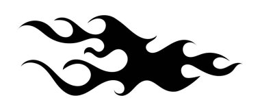 Yaratıcı projeler için kabile alev tasarımı. Vektör illüstrasyonu