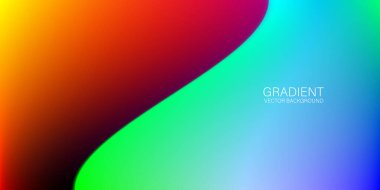 Pürüzsüz kıvrımları olan renkli bir arkaplan. Vektör illüstrasyonu