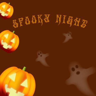 Balkabaklarıyla cadılar bayramı arka planı