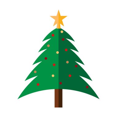 neşeli Noel ağacı simgesini