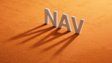 3D Charcaters 'ın gölgesinde navigasyon cihazı. 3D Charcaters' ın gölgesine yakın çekim..