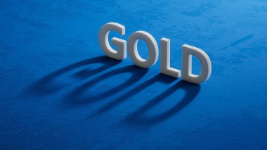 Zar ve Krugerrand madeni parası GOLD.3D oluşturur..