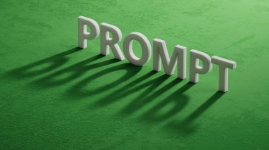 ProMPT iş dünyasından 3 boyutlu Charcaters 'ın gölgesi. 3D Charcaters' ın gölgesine yakın çekim..