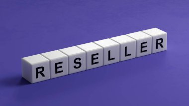 Metin çözücü içeren ahşap küpler. Finansal. Finansman. Ahşap küplerin kapanışı, İş Konsepti 3D.