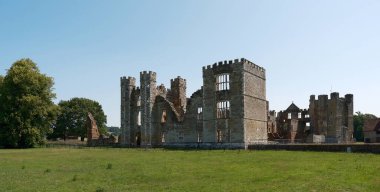 Midhurst, West Sussex, England. June 19th 2025. Ancient Cowdray House Ruins Midhurst West Sussex Tudor English Heritage Landmark