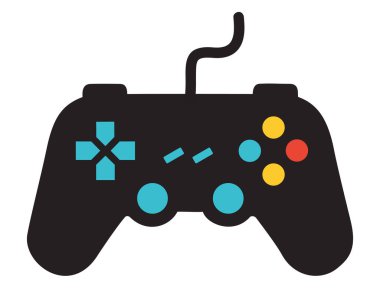 Üzerinde kablo olan bir video oyunu denetleyici logosu, bir oyun markası, esport takımı ya da teknolojiyle ilgili bir iş için mükemmel.