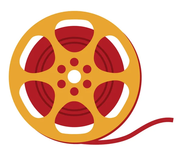 Canlı bir film makarası, sinemayı, filmleri, video prodüksiyonunu veya klasik bir dokunuşla klasik medya temalarını resmetmek için mükemmel.