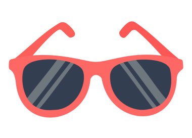 Şık bir kırmızı güneş gözlüğü, yaz tatili, sahil yolculuğu, moda blogları ya da havalı aksesuarlar için mükemmel.