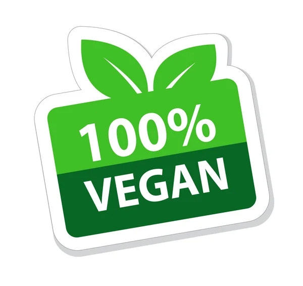 % 100 vegan sertifikalı rozet, bitkisel ürünler ve işletmeler için mükemmel etik ve sürdürülebilir yaşam için teşvik