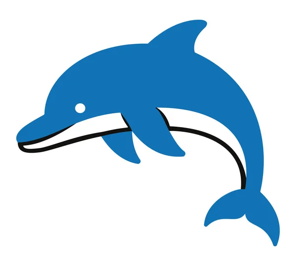 Zarif bir şekilde sıçrayan büyüleyici bir mavi yunus, deniz yaşamını, okyanusun korunmasını ya da eğlenceli su temalarını betimliyor..