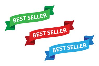 En çok satan kurdeleler seti, e-ticaret, perakende ve pazarlama kampanyalarında en çok satan ürünlerin altını çizmek için mükemmel.