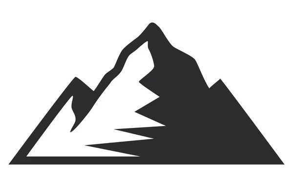 Sivri dağlardan oluşan simsiyah bir siluet. Macera, vahşi doğa, doğa ve meydan okuyucu doğa taşımak için mükemmel.