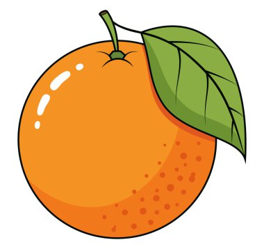 Taze portakal, yeşil yaprak, canlı narenciye, sağlığı, tazeliği ve doğal iyiliği simgeliyor.