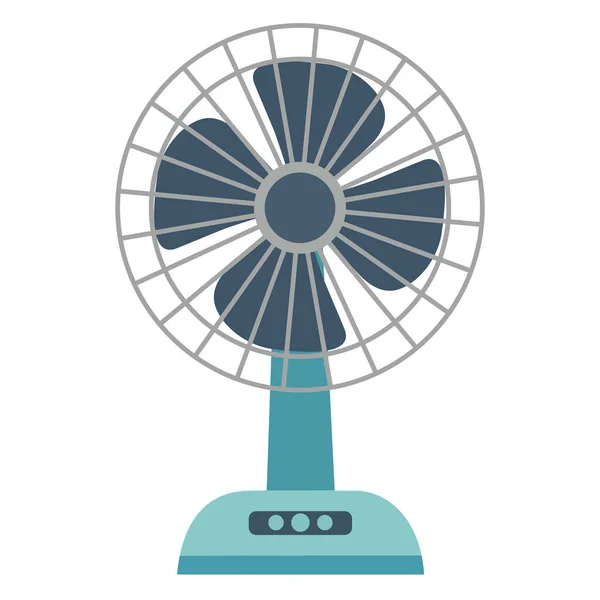 Açık mavi masa hayran illüstrasyonu, ev ya da ofis rahatlığı için ferahlatıcı bir esinti, yaz serinletici çözümler için ideal.