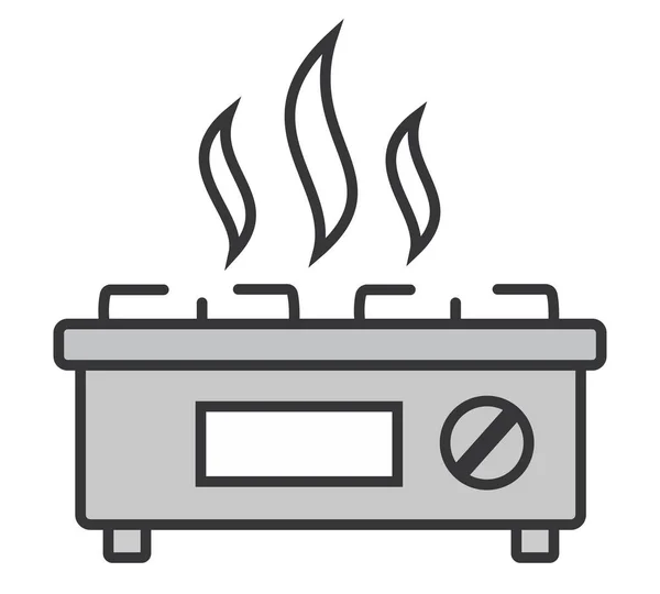 Alevli taşınabilir gaz sobası, kamp, açık hava yemekleri ve acil durum hazırlıkları için ideal.