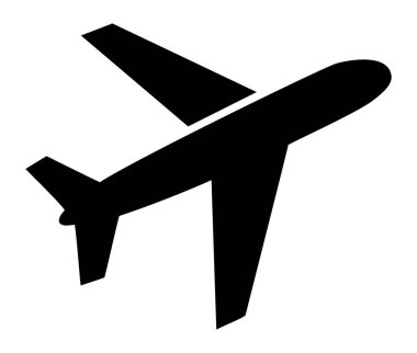 Seyahat, havacılık ve havaalanı taşımacılık hizmetleri için ticari yolcu uçağı çizimi