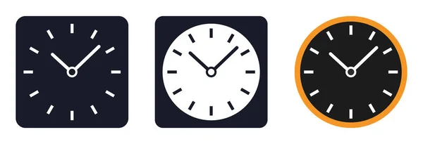 Duvardaki saat simgeleri saat ve dakika olarak ayarlandı zaman, zaman ve son teslim tarihi yönetimi