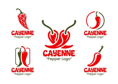 5 arnavut biberi logosu koleksiyonu. Gıda, sağlık ve sağlık sektörlerindeki işletmeler için ideal. Bu logolar, sağlıklı ve lezzetli gıda ürünlerini teşvik eden markalar için mükemmel olan kırmızı biberin cesaretini ve baharatını iletiyor..