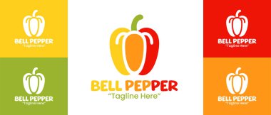 Organik renkleri ve tazeliği vurgulayan zarif bir minimalist çan biberi logosu, çiftlikler, restoranlar ve çevre bilincine sahip markalar için mükemmel..