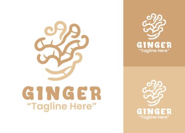 Doğal sağlık ve sıcaklığı simgeleyen modern bir kızıl logo bitkisel markalar, çay ambalajları ve organik ürün hatları için mükemmeldir..