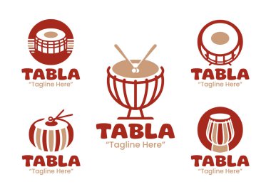 5 tabla logosundan oluşan bir koleksiyonda klasik Hint perküsyon temaları sergilenmektedir. Müzik stüdyoları, etnik markalaşma ve ritimli kimlik projeleri için mükemmel..