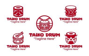 Japon festival davulları ve geleneksel performans sanatlarından esinlenilmiş 5 taiko davul logosundan oluşan bir koleksiyon. Müzik okulları, sahne etkinlikleri ve kültürel markalaşma için ideal.