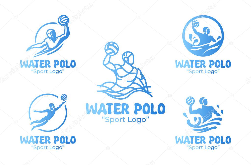 A collection of 5 water polo logo designs that embody the power and intensity of water polo. Perfect for water polo teams, clubs, and events looking to build a strong, competitive identity.